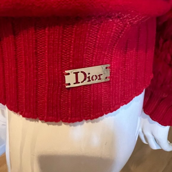 2003 CHRISTIAN DIOR BOUTIQUE BY JOHN GALLIANO KNIT CINCH WAIST JACKET SZ 4 - Picture 4 of 8